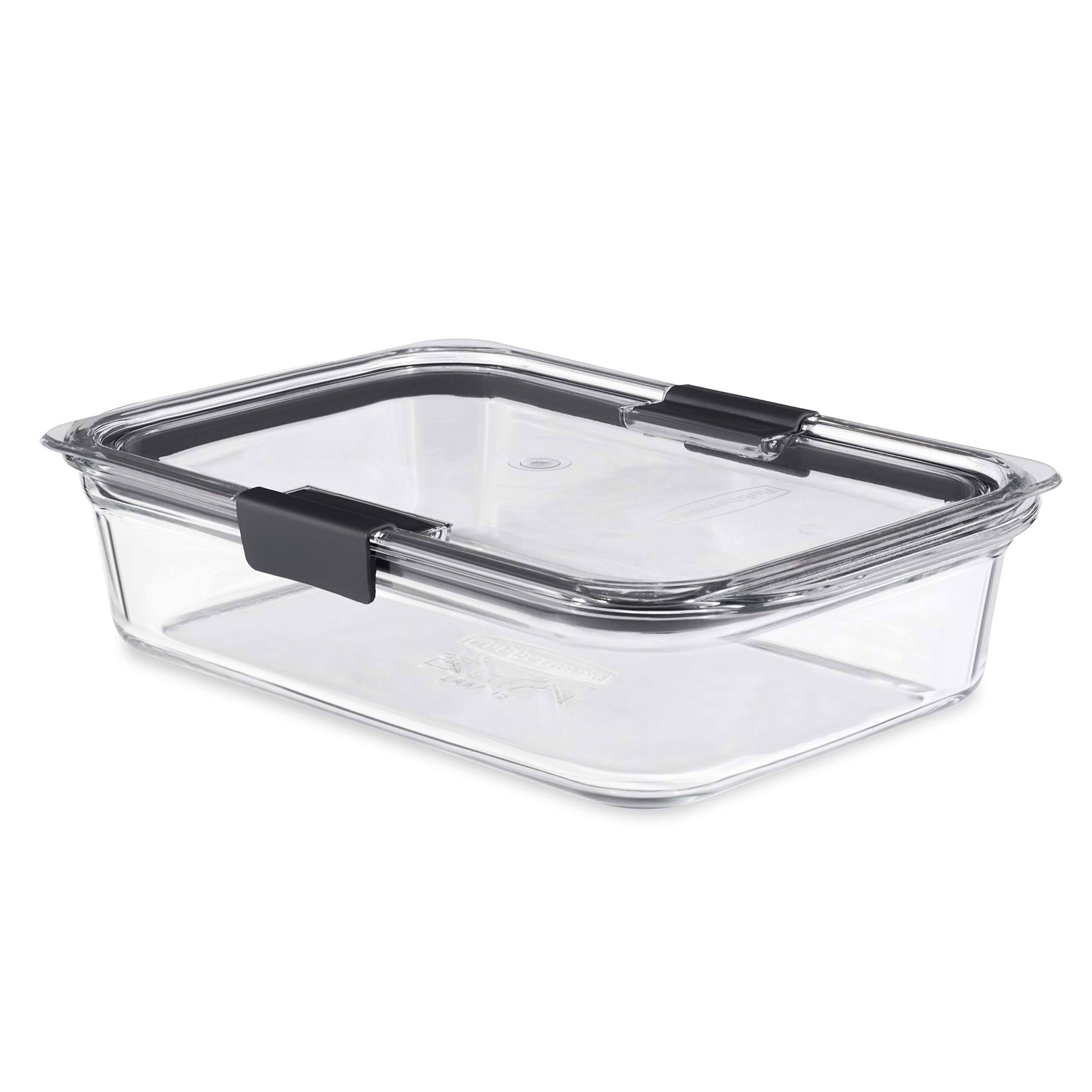 35a3d5fff948031378d0157d5877acd2cf4af2b4470e37d68b0318d047da0a6e.jpg Rubbermaid Brilliance Container, Glass, 8.0 Cup - Image 1