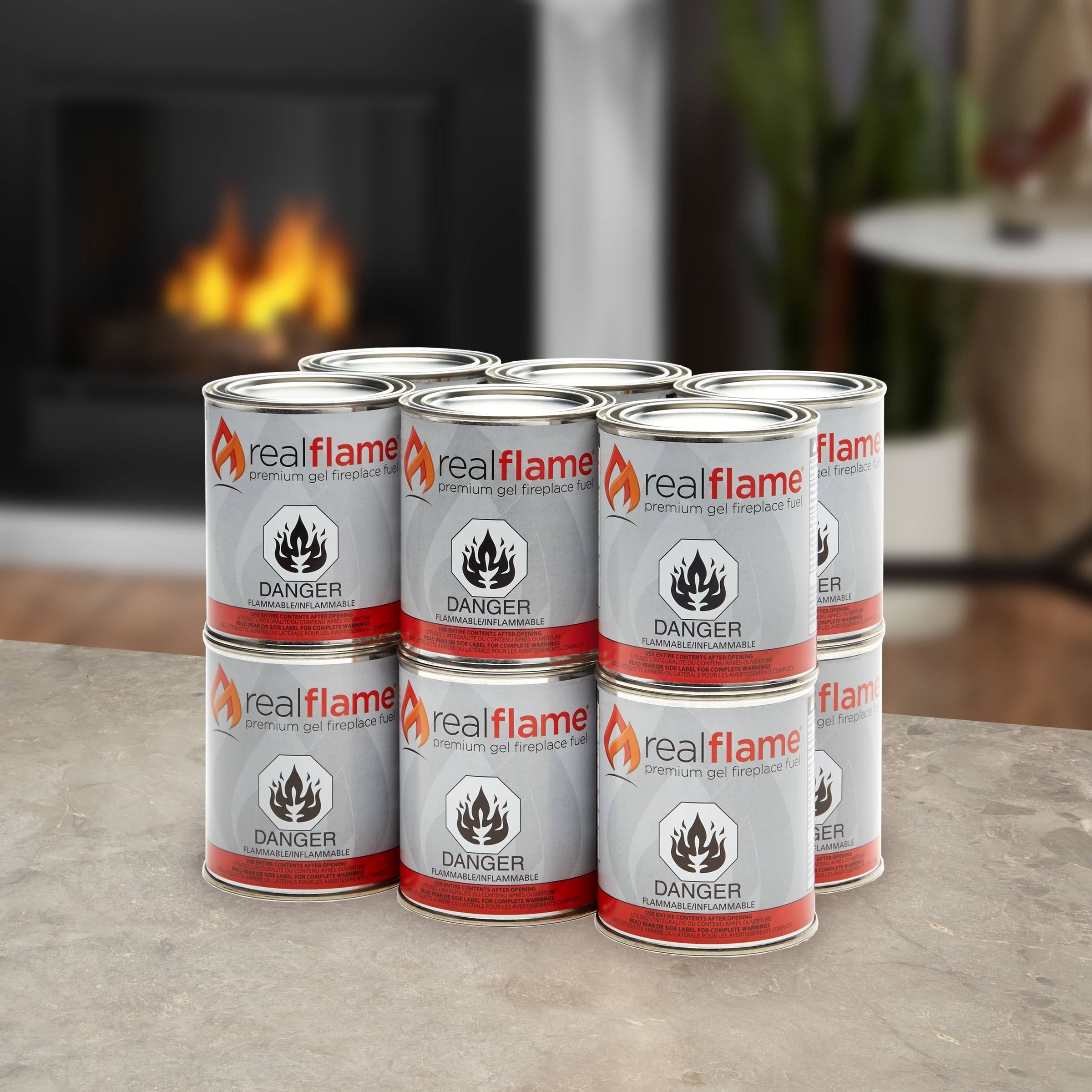 35b858ad767948efb7cf5933ad39ee63d64c74db00e2063c20c6ab54a57cbde6.jpg Real Flame Gel Fuel - 12 Pack - Image 1