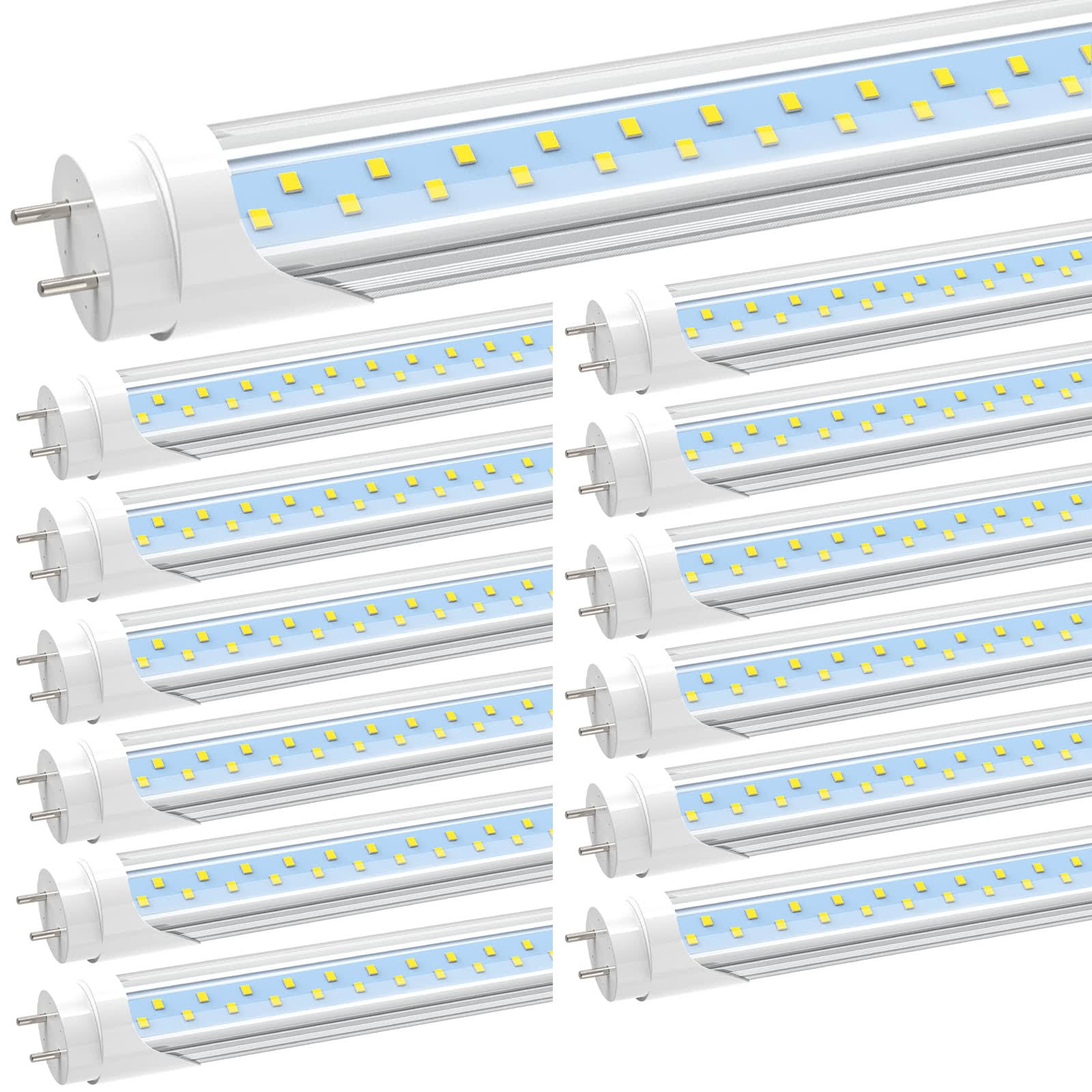 35c8aafd0ab497b8d0a0d24dd6208b579d1308a4a12ee858fb5946b019e33579.jpg JESLED 4ft T8 LED Tube Light Bulbs, 24W 5000K Daylight White, 3000lm, 4 Foot T12 LED Replacement for Flourescent Tubes, Ballast - Image 1