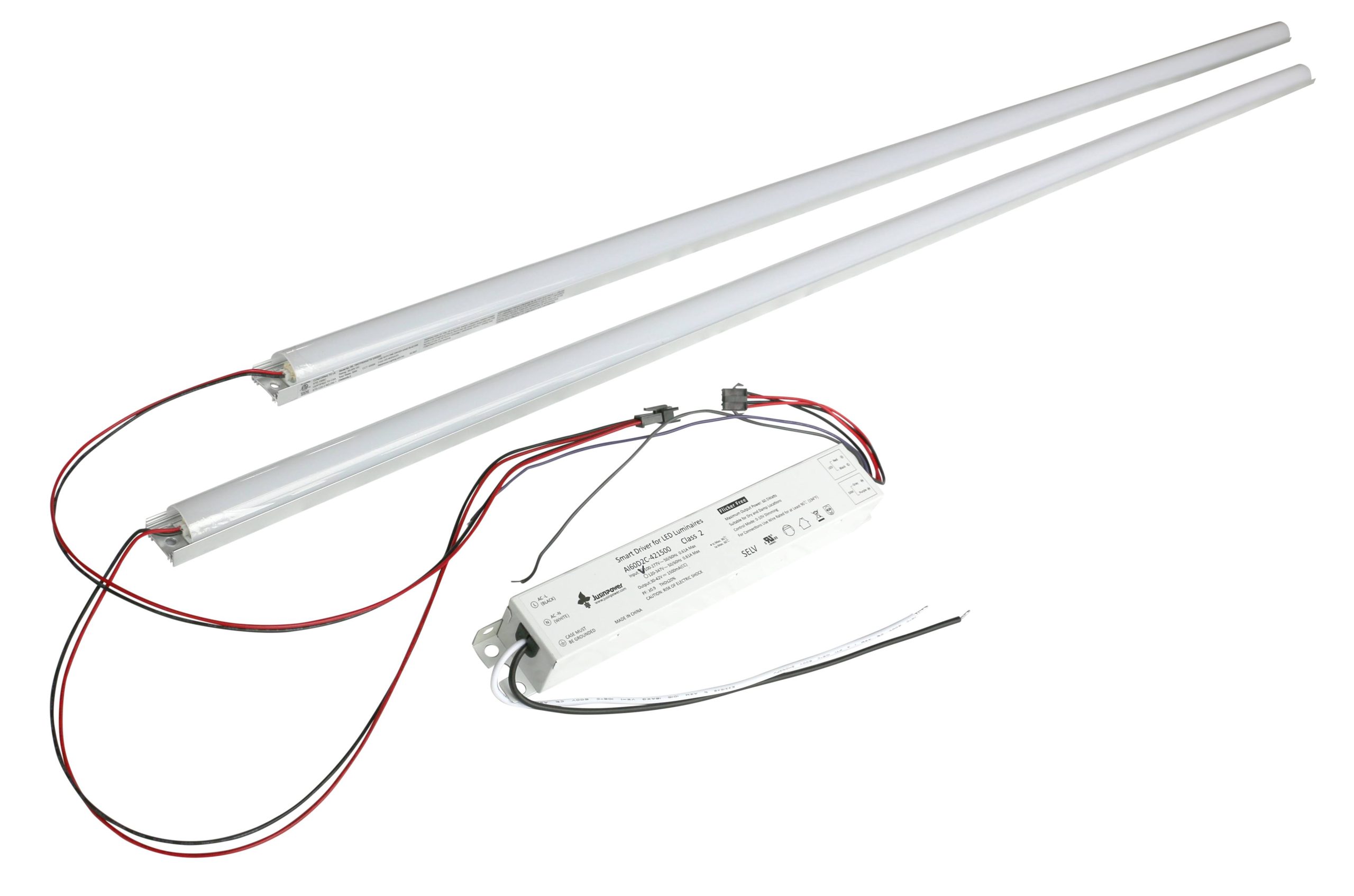 360651e0da88c5caefab112bfa229ef21464ad8ec50bc3989c65186397cb05b0.jpg 4ft LED Magnetic Strip Retrofit Kit for Linear Fixtures, 36W or 50W, 120-277V, 4000K or 5000K | WareLightby Warehouse Lighting - Image 1