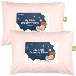 2-Pack Toddler Pillows (Mist Pink) by KeaBabies