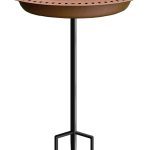 Garbuildman Extra-Large Freestanding Birdbaths Bowl, Detachable Decoration Spa with Metal Stake Stand Birdfeeder for Outdoor GAR, Metal