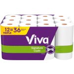 Viva Signature Cloth Choose-A-Sheet Paper Towels - 12 Triple Rolls
