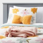 Twin 4pc Kids' Bedding Set Floral Green - Pillowfort