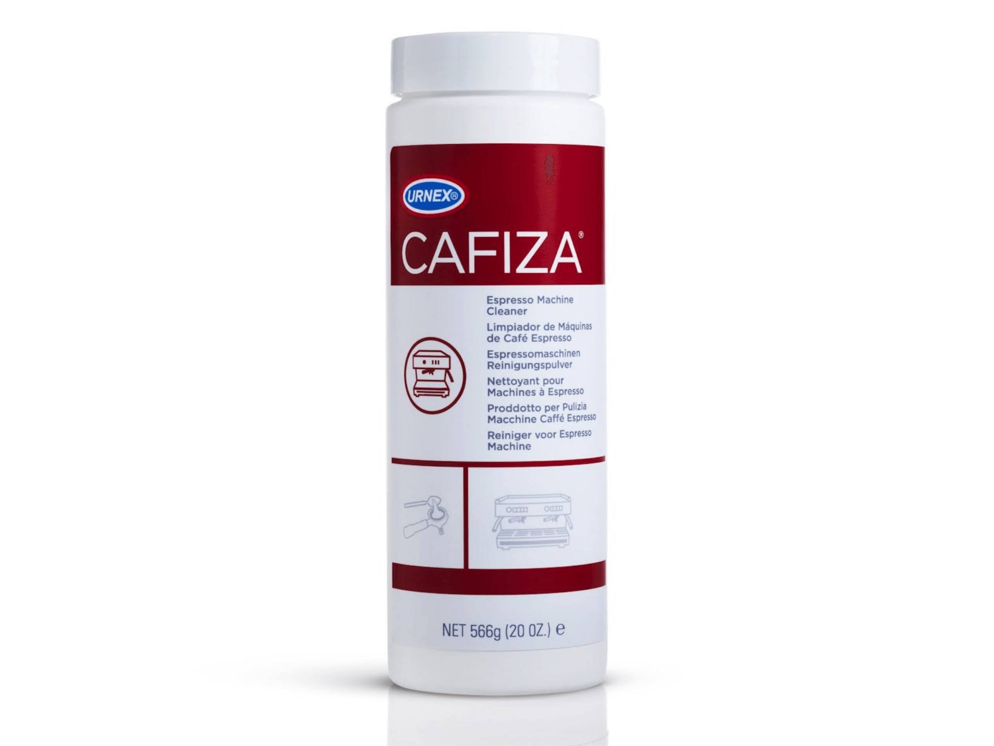 36a9c6299bf984e2788ef0e40b08f32bb68ba3b988fde21c9a939867a96acac9.jpg Urnex Cafiza Powder 566 Grams - Cleaning | Pro Coffee Gear - Image 1