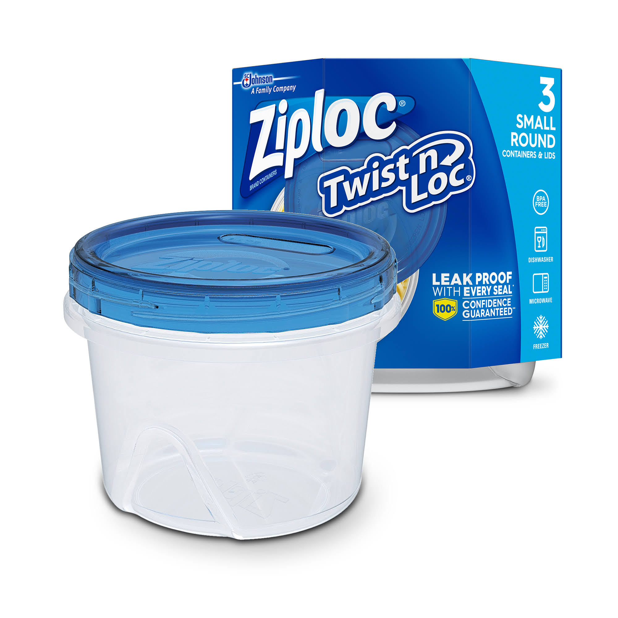 36ac197620794876ad831e8296f8918278002f93c981fae1bb63b4c41e02bae0.jpg Ziploc Twist N Loc, Small, 3 ct - Image 1