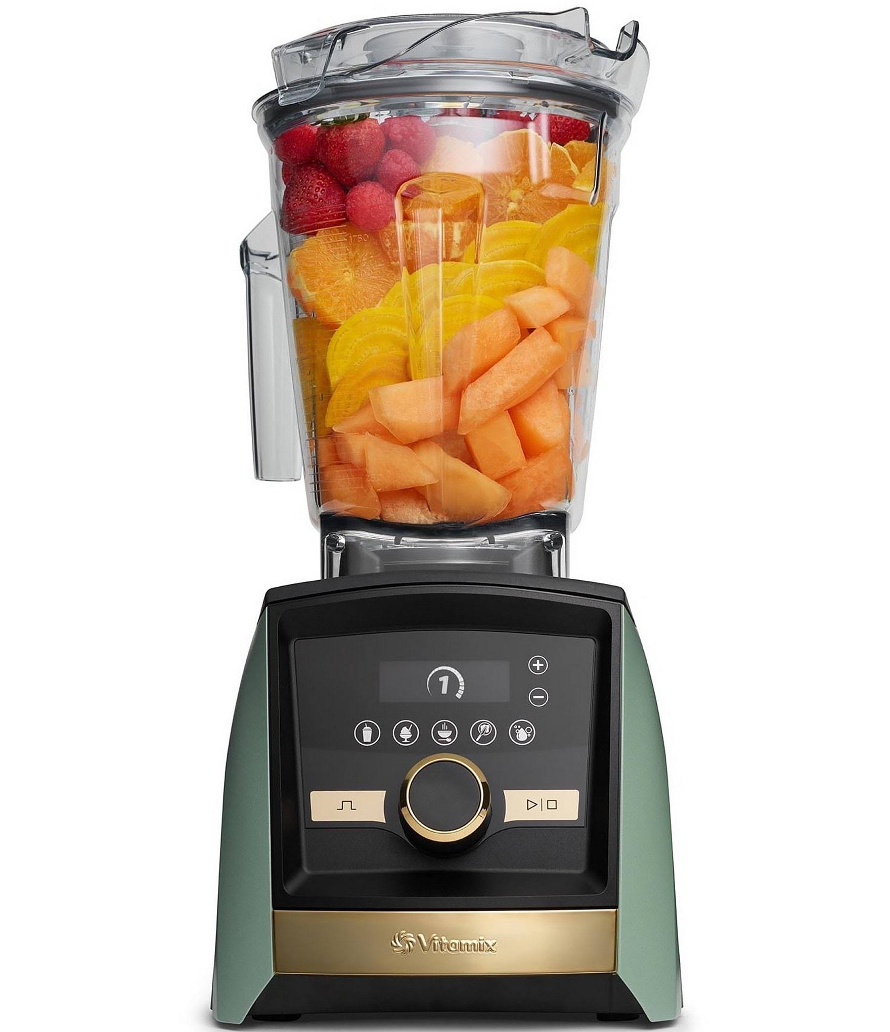 36ec261e44bb0e8446e01eaaadb8862365d15eabe6627190d23bcccfbfd38f72.jpg Vitamix Ascent Series A3500 Blender Gold Label Matte Sage - Image 1