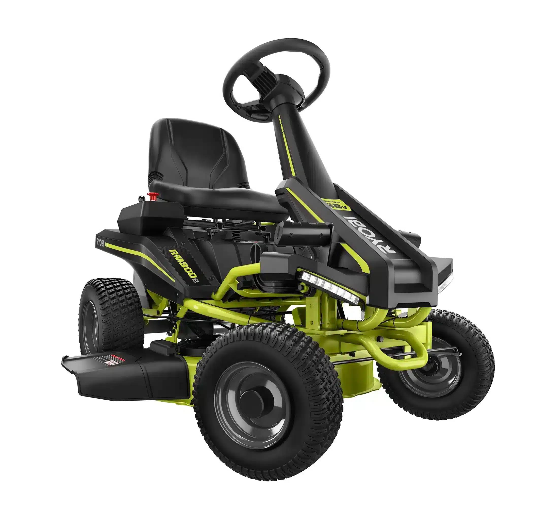 36fad59a775f1947e5361439dd6db7bea17a055c25303c70e35fab71cfc811be.jpg Ryobi 30 in. 50 Ah Battery Electric Rear Engine Riding Mower - Image 1