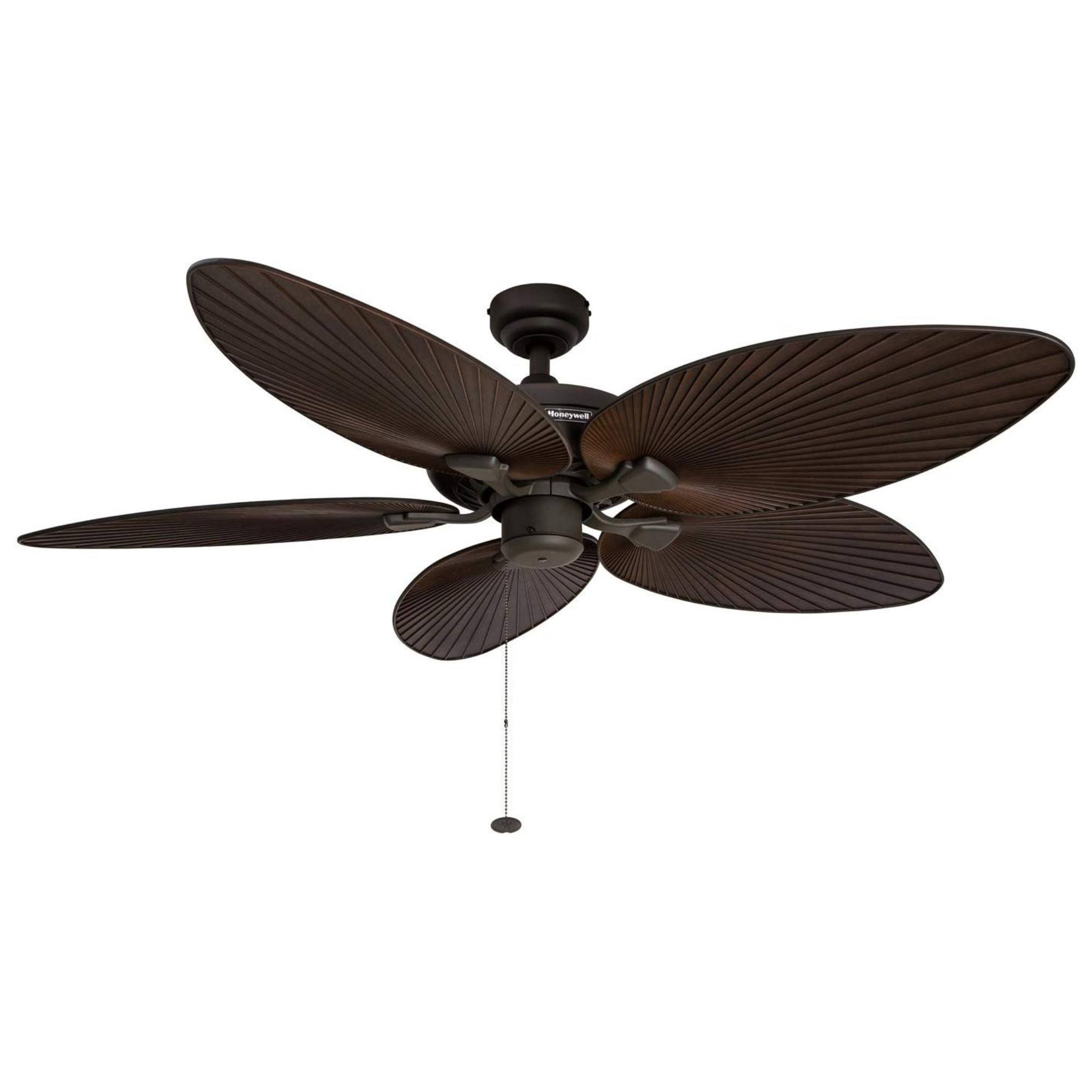 3702cc3f2d4f1c4de456d3b82d450e129d924b7c7f8089336e9eaa1047ee252e.jpg 52" Honeywell Palm Island Bronze Tropical Ceiling Fan - Image 1