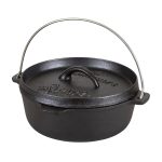 Stansport 2 qt Pre-Seasoned Cast Iron Dutch Oven Flat Bottom