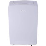 Hisense 7000-BTU Doe (10000-BTU Ashrae) 115-Volt White Vented Portable Air Conditioner Wi-Fi Compatibility