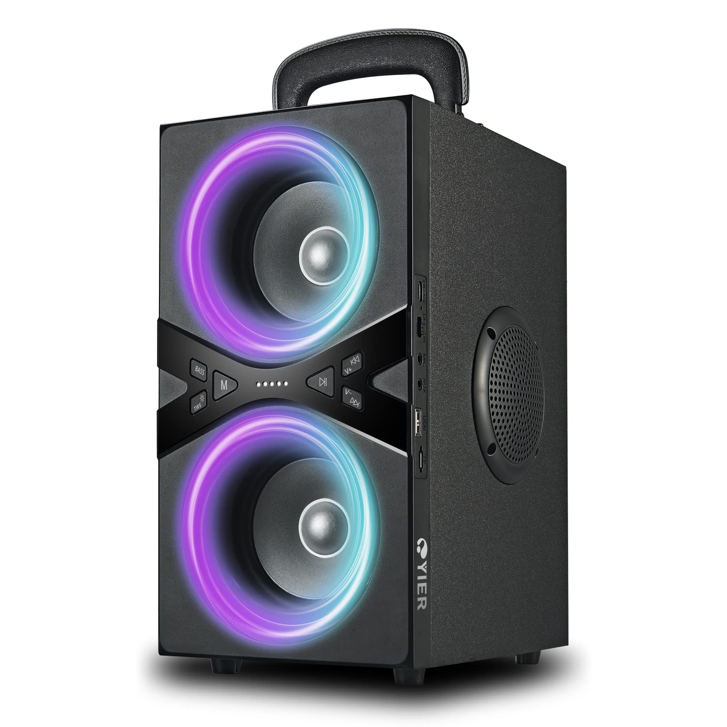 373f7b392db4b318cb912aa8f7c63f9ba3774c2909f42d680675c5a27791833f.jpg YIER Wireless TWS Portable Bluetooth Speaker with Lights - Image 1