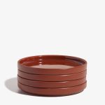 Our Place Set of 4 Demi Plates in Terracotta