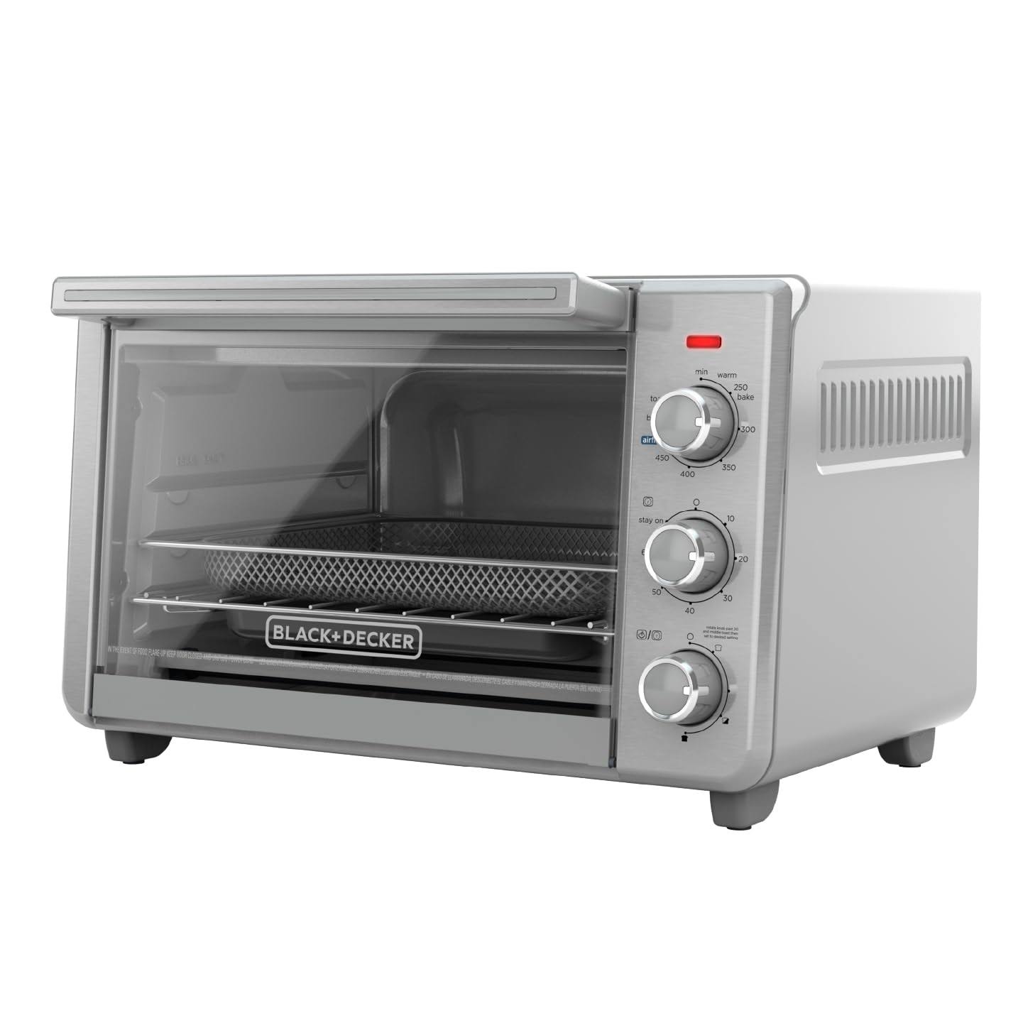 37629785ad5c1d860d2d3535eaebecc709fdd48305707874327e96d84f995735.jpg Black+decker Crisp &n Bake Air Fry Toaster Oven, TO3217SS - Image 1