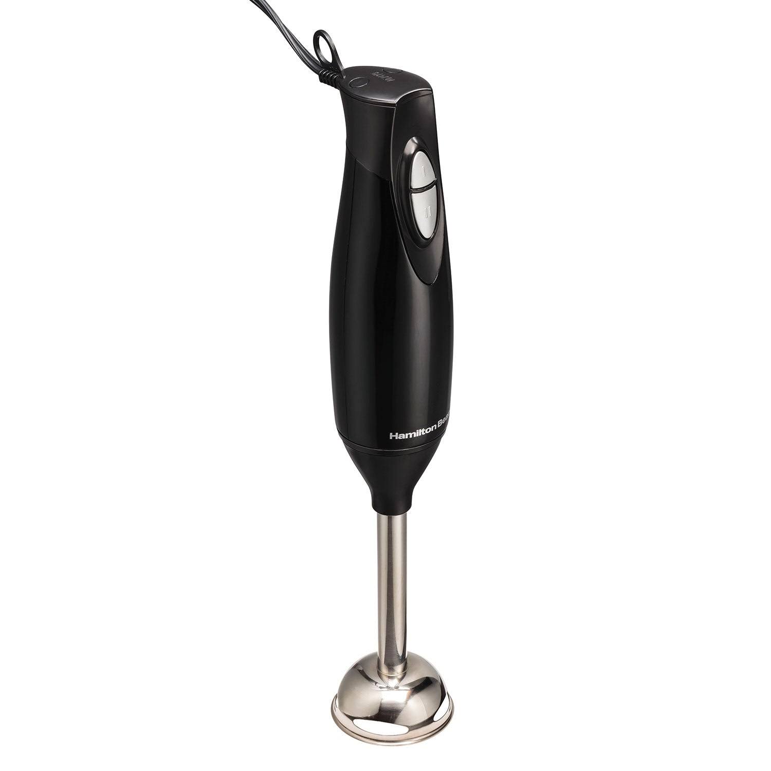 378a272aeba399f19150fa09c3b378538041d8a12d20eaf876257f9e83b2012e.jpg Hamilton Beach 59759 2 Speed Hand Blender Kitchen Multi Tool 225 Watt Motor Black - Image 1