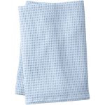 Lands' End Cotton Waffle Weave Blanket, Blue, Twin