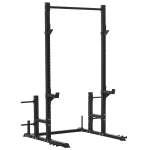 Soozier Power Rack with Pull up Bar and Adjustable Barbell Rack, Heavy - Duty Power Tower Strength Training Equipment for Home Gym