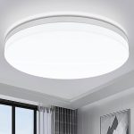 Airand 5000K LED Ceiling Light Flush Mount 18W 1650Lm Round LED Ceiling Lamp for Kitchen, Bedroom, Bathroom, Hallway,