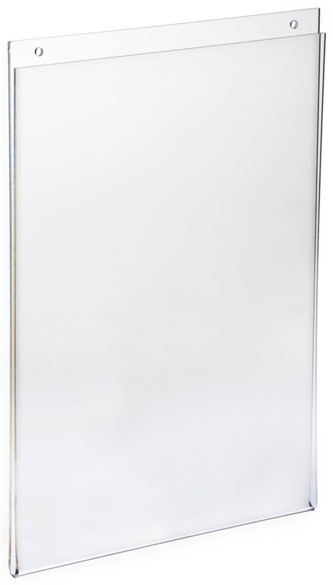 37fb058340fd1e7e704a0a68f3575d0d96e6199ba90005295f90574f8c705984.jpg Displays2go Set of 10, Wall Mounted Sign Holder for 8.5 x 11 Inches Posters, Clear Acrylic, Easy Updating Without Removing The Frame from The Wall ( - Image 1