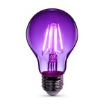 Feit Electric A19 Filament LED Bulb Purple 30W