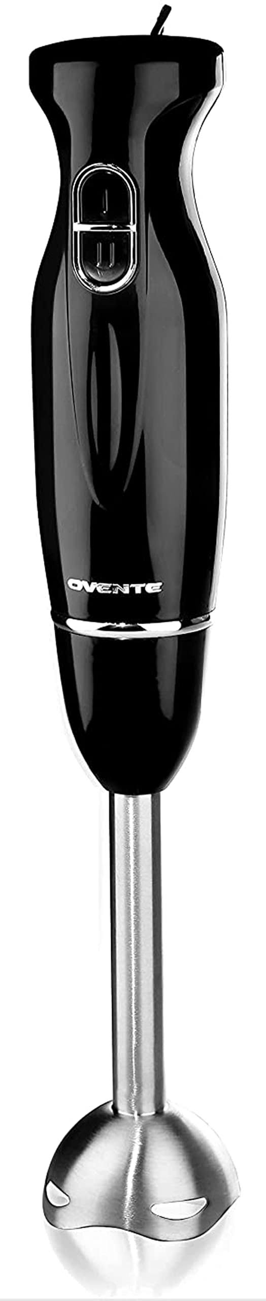 380c840f1b6a3874a186bbef9531a0a8a176a9123551a4b560b22648202037b2.jpg Ovente Electric Immersion Hand Blender 300 Watt 2 Mixing Speed with Stainless - Image 1