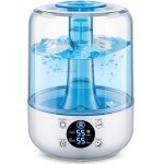HiLife Humidifiers for Bedroom, 3L Ultrasonic Cool Mist Humidifiers for Home Baby Nursery & Plants