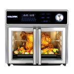 Kalorik Maxx 26 Quart Digital Air Fryer Oven Grill Deluxe, Stainless Steel
