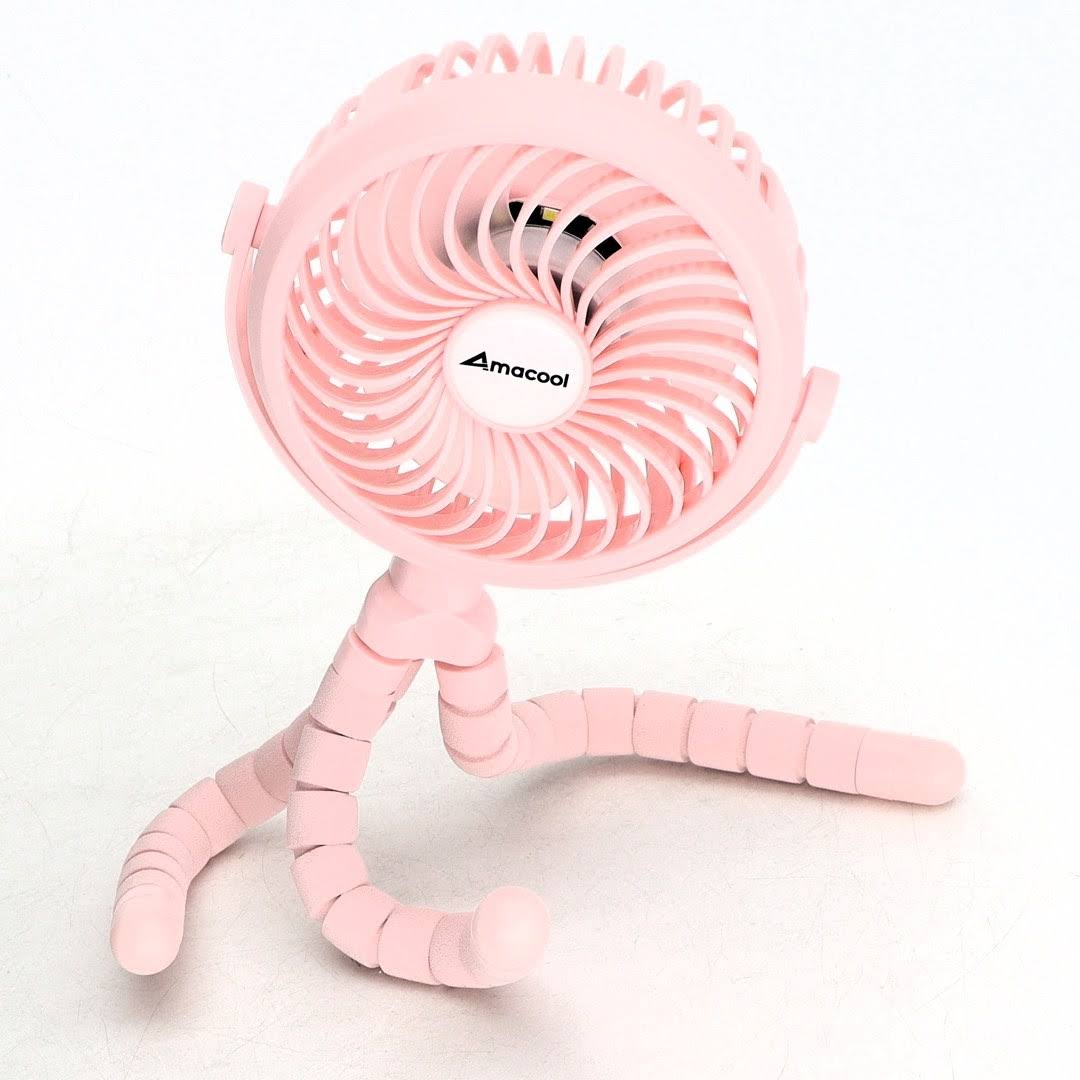 38741f6e855ed80388519a4c7bdb0253546c71a633e9e713722441004c08a739.jpg AMACOOL Battery Operated Stroller Fan Flexible Tripod Clip on Fan with 3 Speeds and Rotatable Handheld Personal Fan for Car Seat Crib Bike Treadmill - Image 1