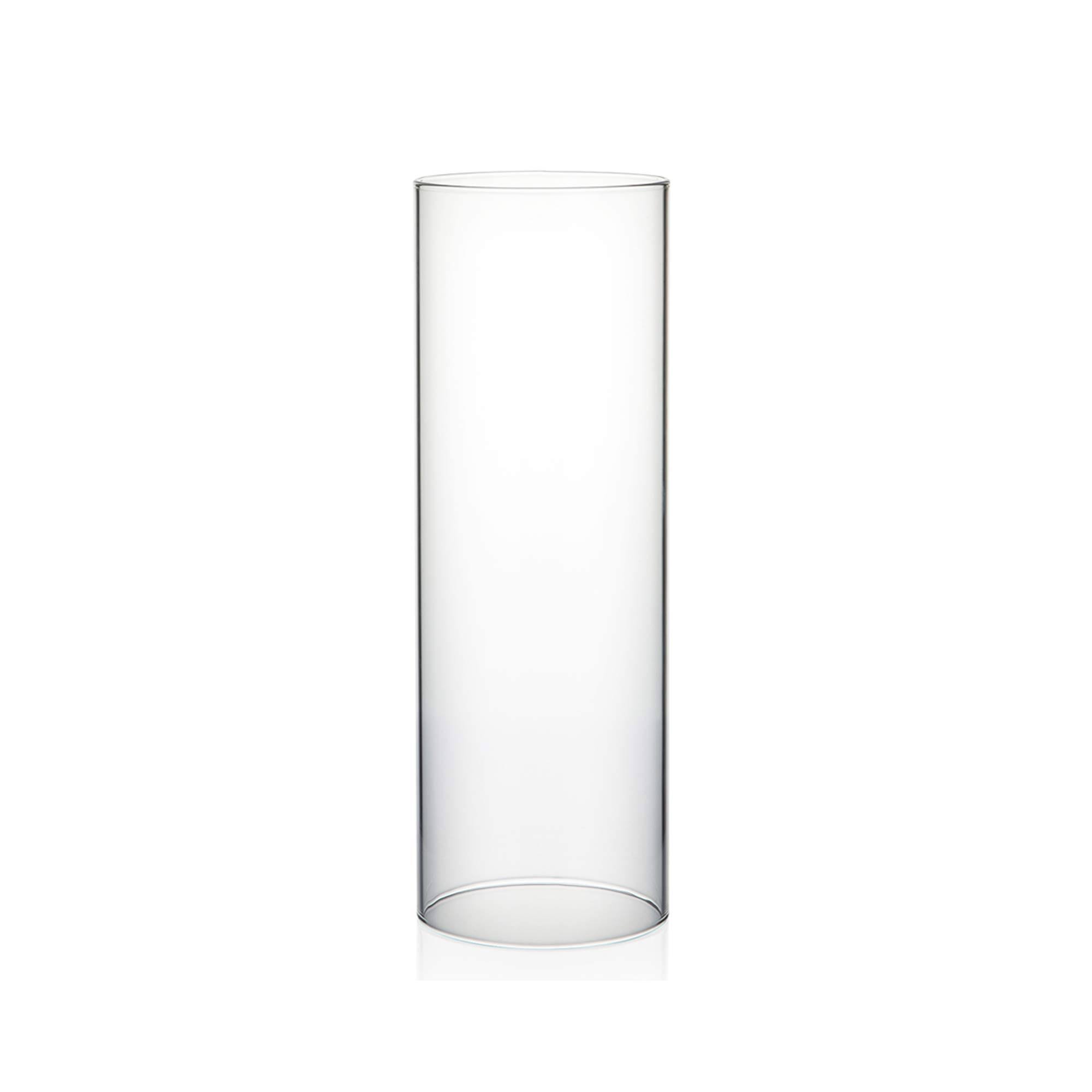 38907e2f9dde2211fd547a2bb3b36835f77e60073611567353417542283f2e54.jpg WGV Clear Glass Hurricane Candle Holder Vase, 12-Inch - Image 1