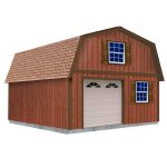 Best Barns West Virginia 16-ft x 28-ft Wood Storage Shed | WVIRGINIA1628