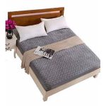 Pangzi Solid Flannel Plush Bedding Fitted Sheet ,Velvety Soft Heavyweight Non-Slip Protective Cover for Bed Mattress (Twin, Gray)