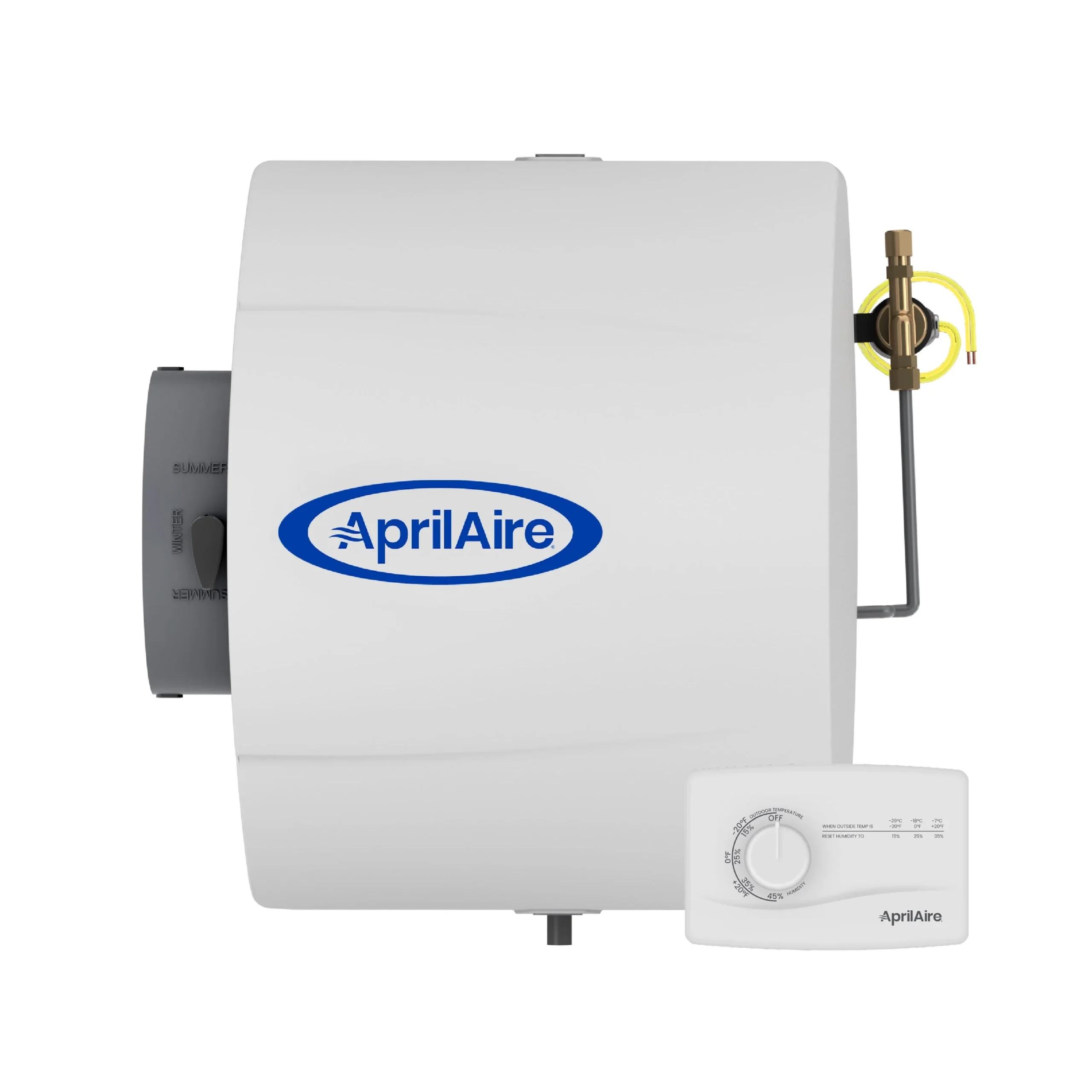 38df71c7d8d6a866130e922a5255395ca4705a76123a154115285cbf4690eaaa.webp Aprilaire 600M Whole - House Humidifier - Manual - Large Capacity Water Saver Furnace Humidifier for Homes up to 4, 000 Sq. Ft - Image 1