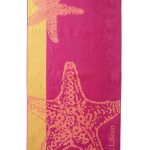 L.L.Bean Outdoor Living Collection Seaside Starfish Beach Towel - Coral Taffy
