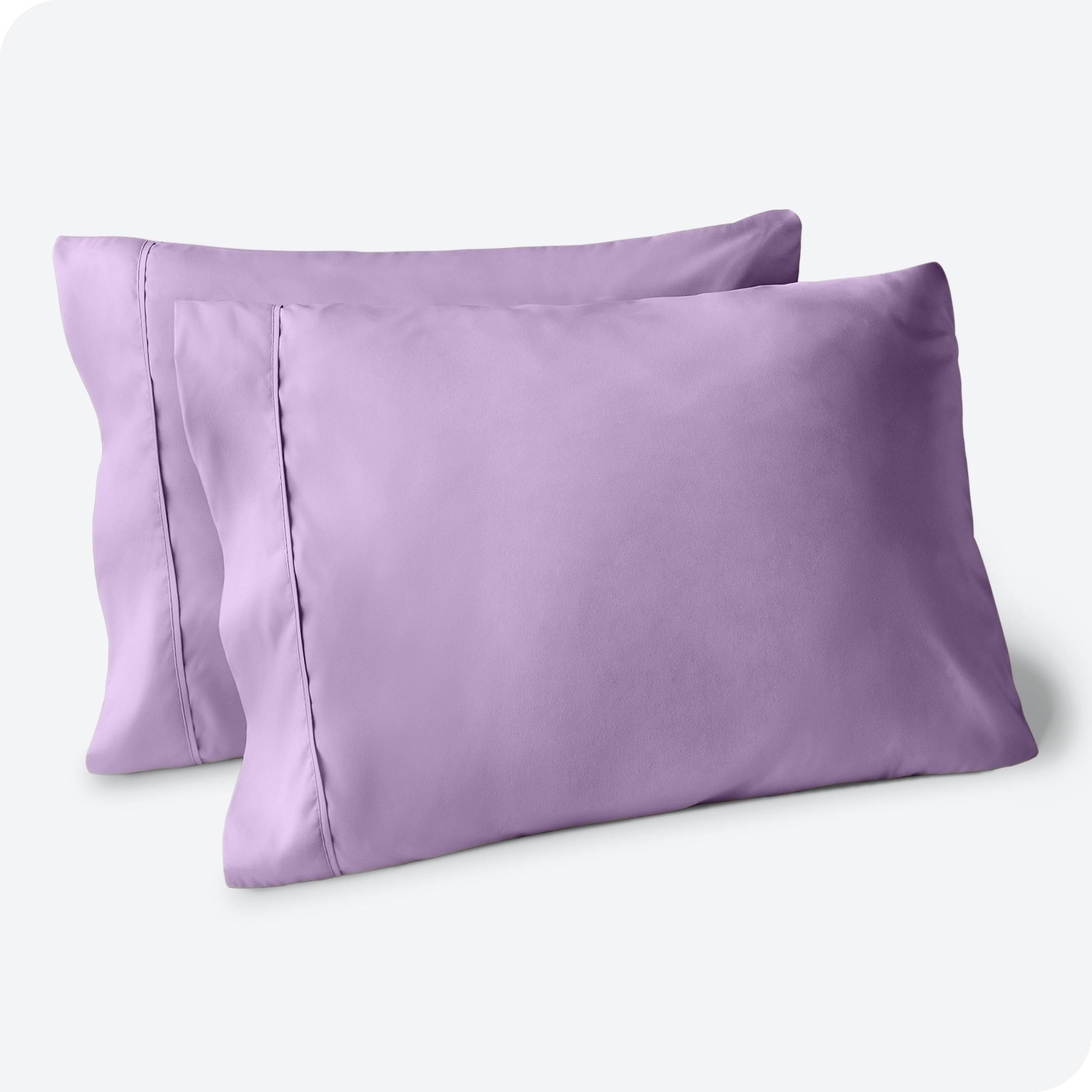 38fc7ac60c51ba29f6f4101444d19ca1bd5eca284ce09f5c96ecd57cb542353c.jpg Ultra-Soft Microfiber Standard Lavender Pillowcase Set by Bare Home - Image 1