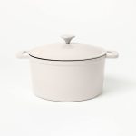 7.5qt Enamel Dutch Oven Light Gray - Figmint