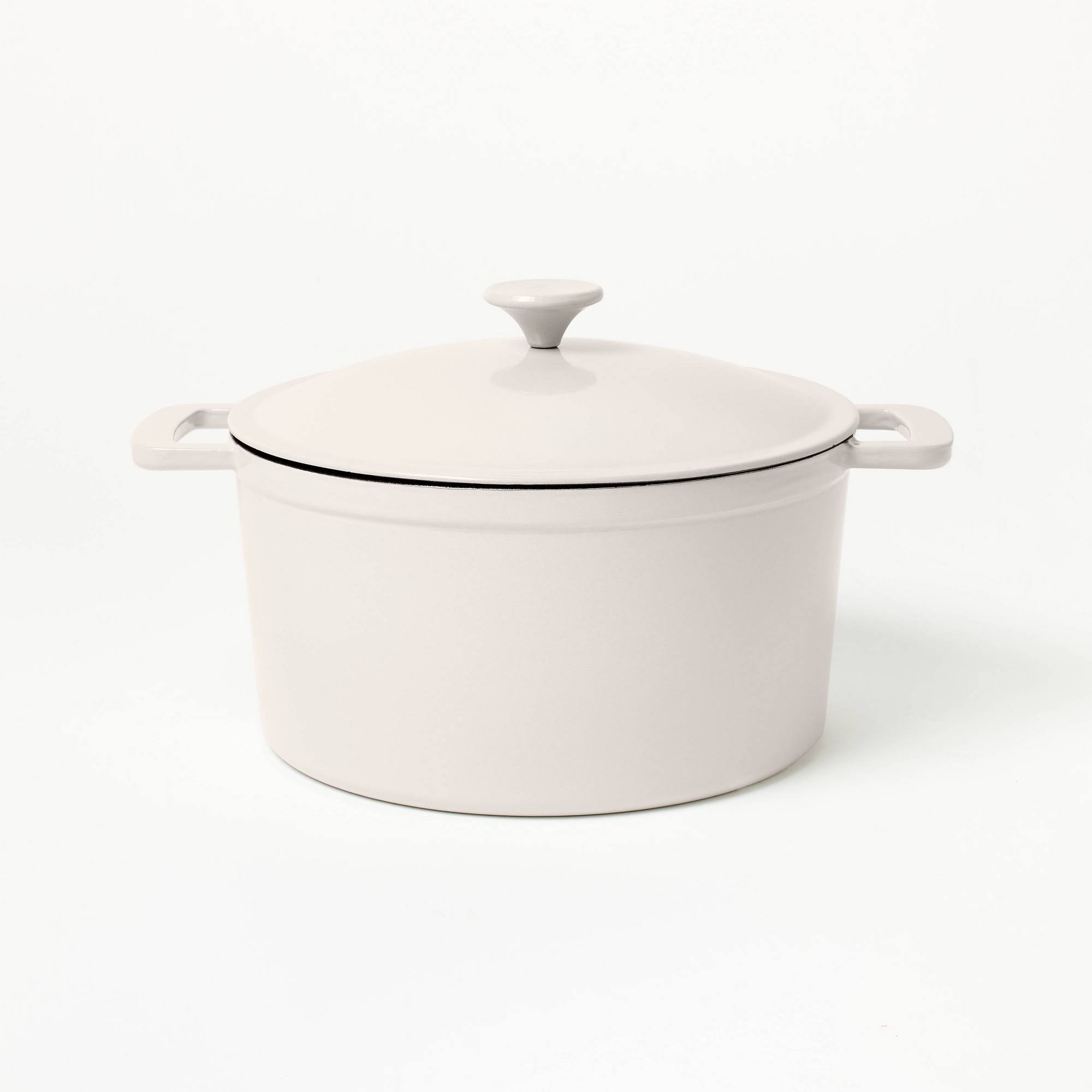 390096b1ebb5be45a7cce7fc9b91cc3f5c9ffebcd6dd2a130cedbc48e1225725.jpg 7.5qt Enamel Dutch Oven Light Gray - Figmint - Image 1