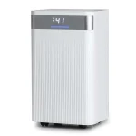 32 Pints 2000 Sq.ft Basement Dehumidifier with Drain Hose, 24H Timer & 3-Color Indicator, Quiet Portable Dehumidifier for Home, Bedroom, Bathroom