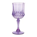 Plastic Purple Patterned Wine Glasses