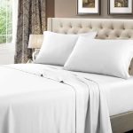 Split King Sheets Adjustable Bed Solid 600 Thread Count White