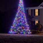 Fairybell - Outdoor LED Christmas Tree - Outdoor Christmas Decorations - Multicolor - 640 LED Tree - 13ft - Pole Included