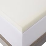 Lucid 2-Inch Solid Foam Mattress Topper with Premium Mattress Protector Twin XL