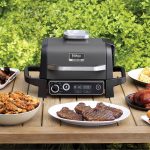 Ninja 7-in-1 Woodfire Electric Outdoor Grill& Air Fryer ,Black
