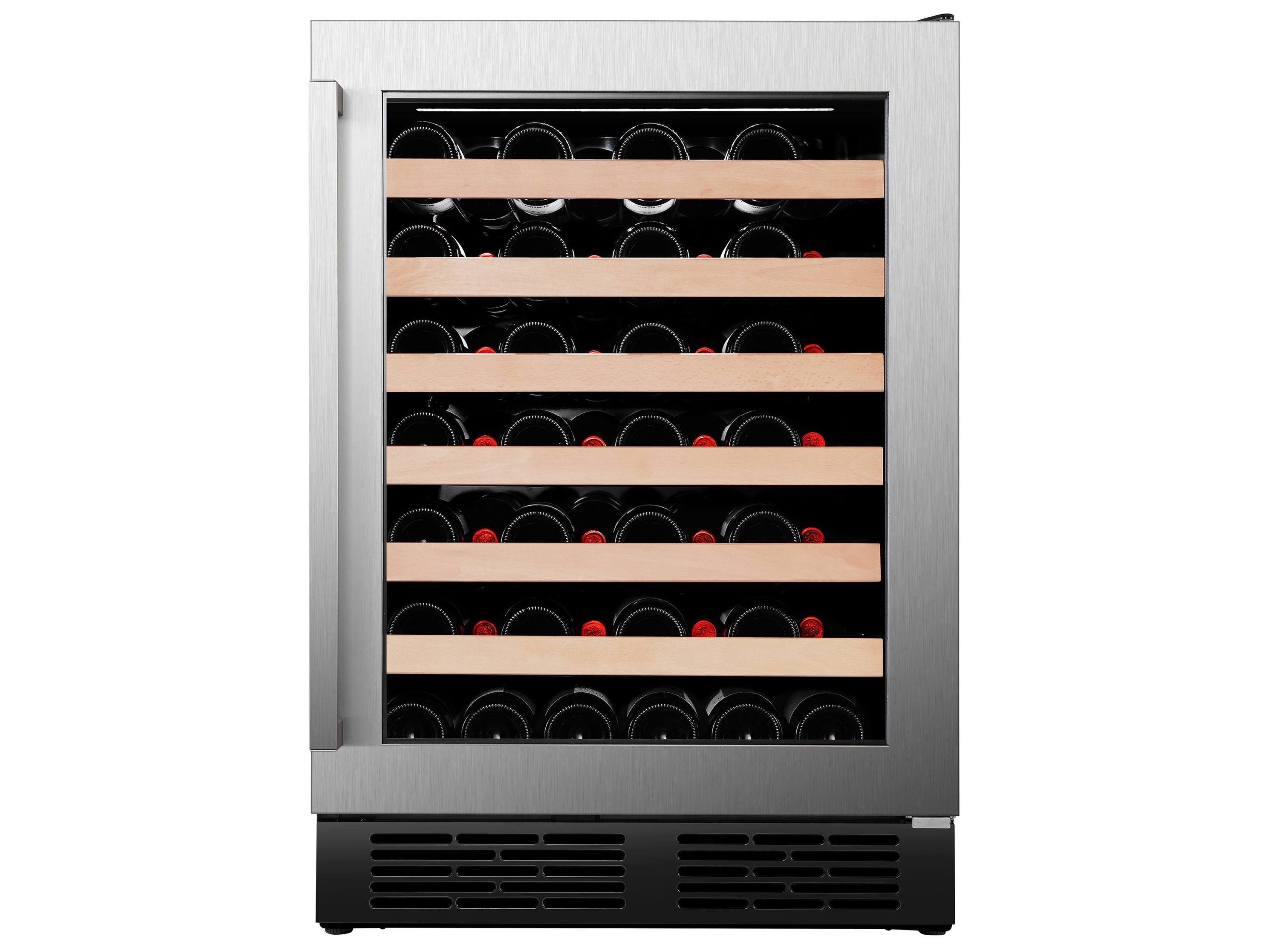 3961672e734027b252d859a10bc47dbc26ab5d384f6c9682a0545b2c496ca3d8.jpg 54-Bottle Freestanding or Built-In Stainless Steel Wine Cooler - Image 1