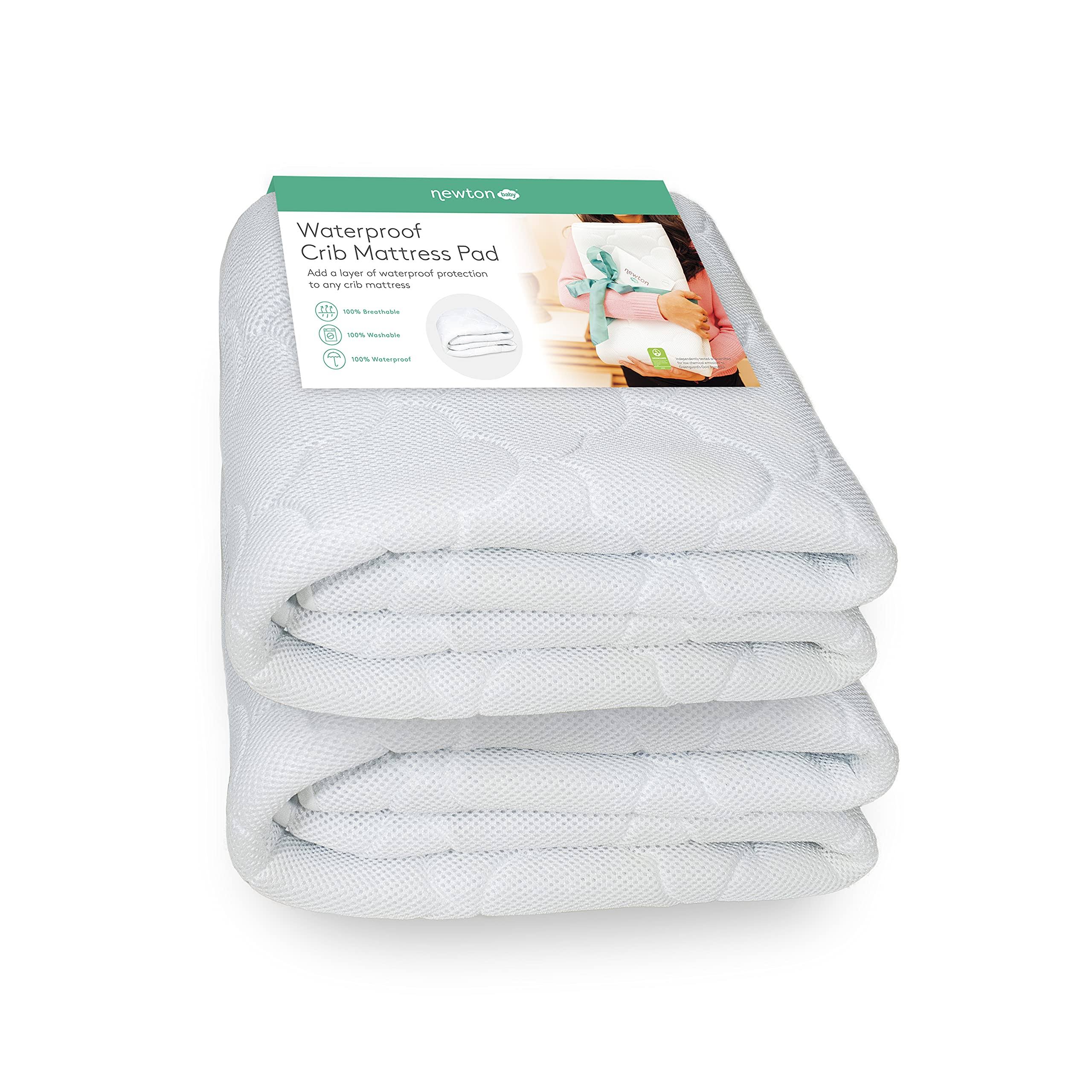 3981f986c37f8ecfa447c2d6dcfa07d4d01463fe8bfa3cce99c7b10fbab3eb9f.jpg Newton 9992002WHP Breathable Waterproof Mattress Pad Universal Fit for Cribs - Image 1