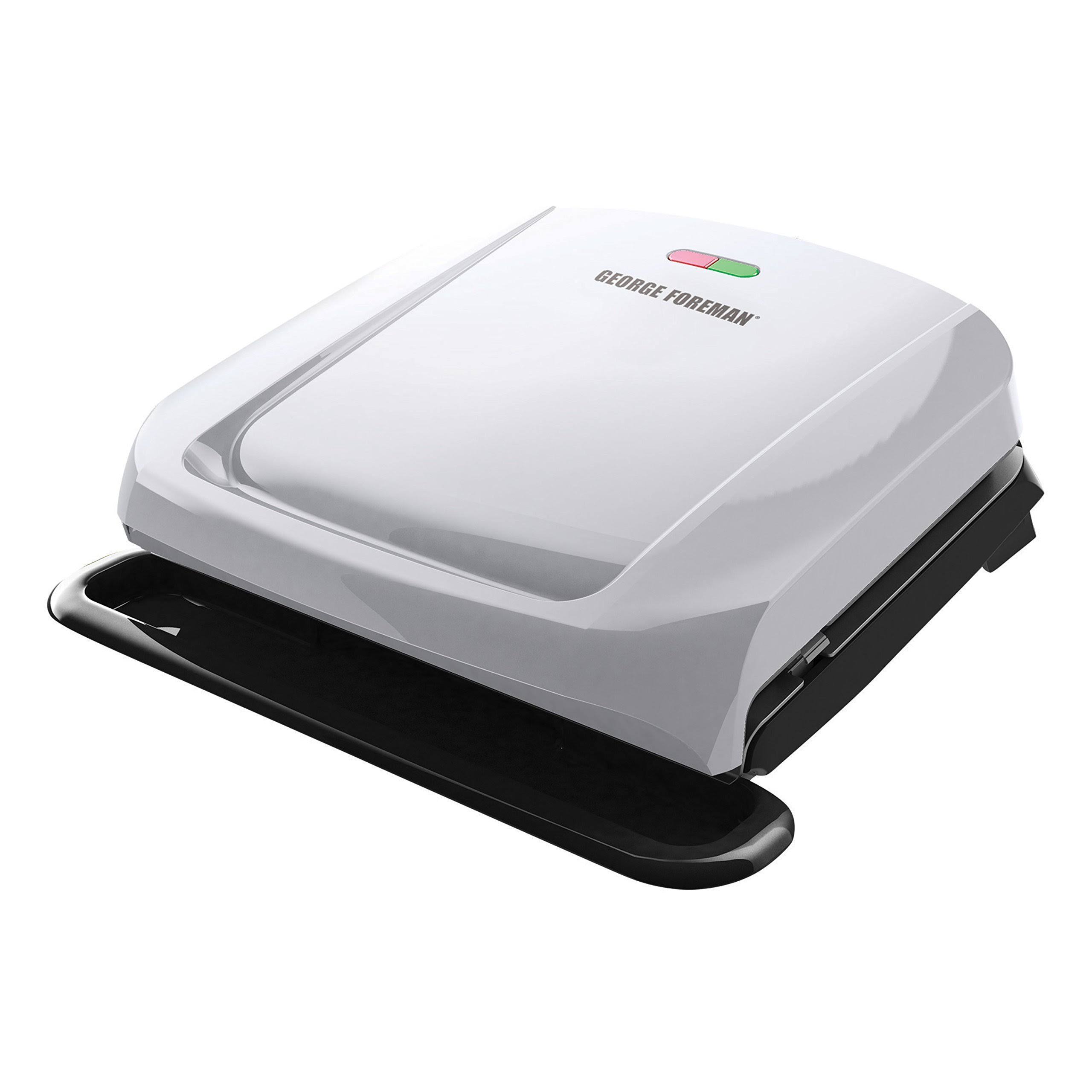 39833ba03208c8956f37554d52ec94c5e15e81cb924a46dbc0e0fbe92a1ffb9c.jpg George Foreman GRP1060P 4-Serving Removable Plate Grill, Platinum - Image 1
