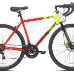 Kent 700c Dirt Runner Men'S Gravel Bike, 14 Speed, Neon Red / Orange