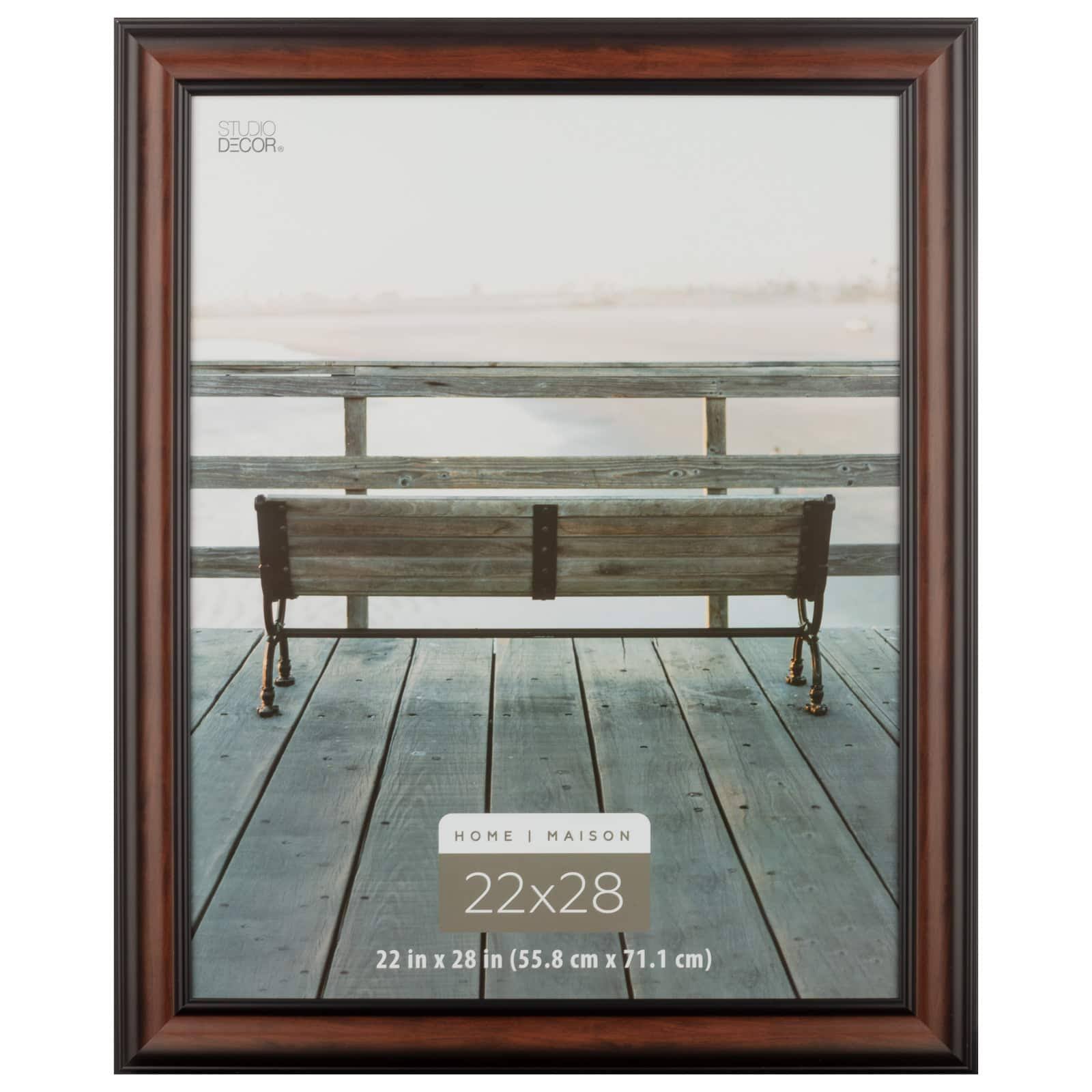 39c3f73f034ca119e855c1f72b5827fc5625af1eb01af8a5ab3109117ce5e9df.jpg Studio Decor 22" x 28" Brown & Black Frame, Home Collection - Each - Image 1