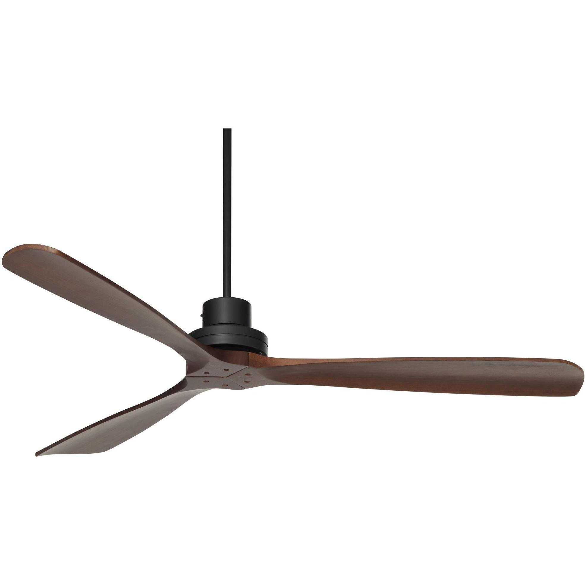 39e0c27568e9a8a028bd4c62ef2570442f1d4aae4b333017037086f31524660d.jpg 66" Casa Vieja Delta-Wing XL DC Industrial Indoor Ceiling Fan with Remote Control Matte Black Dark Walnut for Living Room Kitchen House Bedroom - Image 1