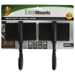 Duck EasyMounts Fiberglass Garage Hooks- No Tools Required, 2 Pack Holds Up to 100 lbs Total, Size: 3.6875 in. x 3 in. x 5.75 in.