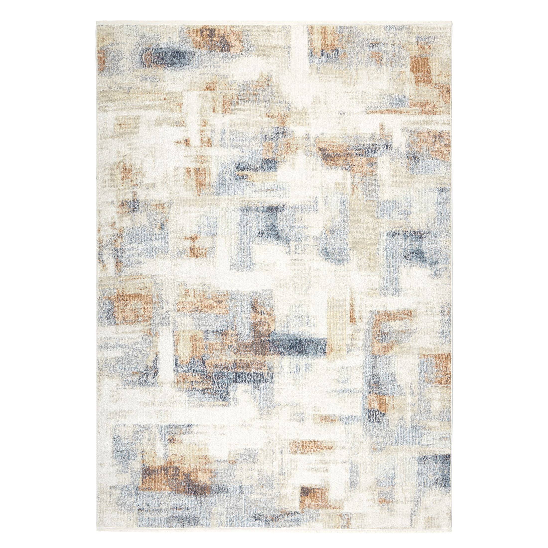 39fab6b2c5ea5c6dda843e7af53f79b726ebe237d212e4b3c392b52a5ae2a8a9.jpg Mainstays Neutral Abstract Washable Indoor Area Rug, Abstract Neutral, 5'x7' - Image 1